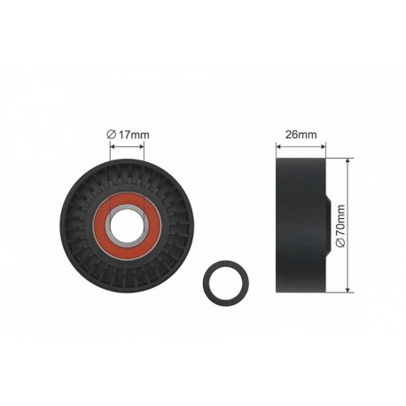 Rola intinzator CUREA TRANSMISIE pentru SEAT CORDOBA, IBIZA III, IBIZA IV, IBIZA IV ST pentru SKODA FABIA I, FABIA I PRAKTIK, FABIA II,