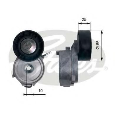 Rola intinzator,curea transmisie PEUGEOT 607 limuzina (9D, 9U), PEUGEOT 807 (E), Citroen C8 (EA_, EB_) - GATES T39124