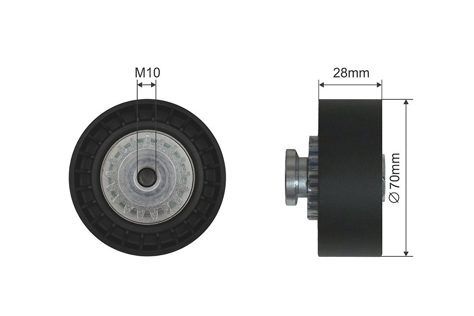 ROLA INTINZATOR CUREA TRANSMISIE, RENAULT CLIO I, 