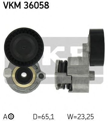 Rola intinzator curea transmisie RENAULT SYMBOL I (LB0/1/2_) (1998 - 2016) SKF VKM 36058