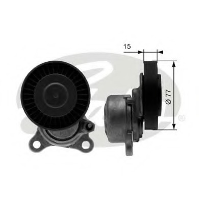 Rola intinzator curea transmisie # Rover 45 2000 2001 2002 2003 2004 2005 # T38441 # GATES