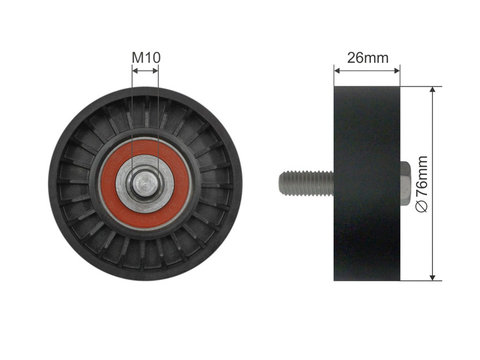 ROLA INTINZATOR CUREA TRANSMISIE, SEAT LEON, TOLEDO II; SKODA OCTAVIA I; VW BORA, BORA I, GOLF IV 1.4/1.6/2.0 09.96-12.13