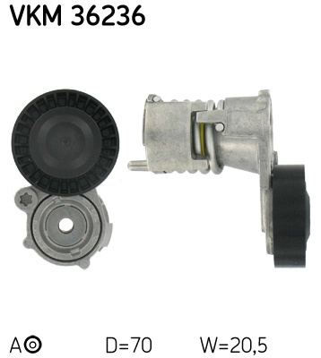 Rola intinzator,curea transmisie SKF VKM 36236 pentru VOLVO V50 (545) 2004-2012