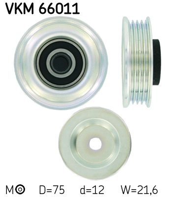 Rola intinzator,curea transmisie SKF VKM 66011 pen