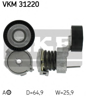 Rola intinzator curea transmisie # Skoda Rapid 2012 2013 2014 2015 2016 2017 2018 2019 2020 2021 2022 2023 2024 2025 # VKM 31220 # SKF