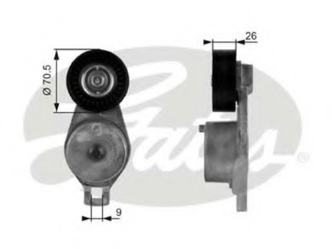 Rola intinzator curea transmisie T38185 GATES