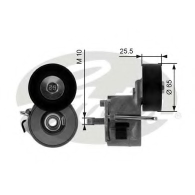 Rola intinzator curea transmisie T39014 GATES pentru Fiat Panda Fiat Punto Fiat Doblo Alfa romeo Mito Fiat Idea Fiat Albea Fiat Siena Fiat Strada Fiat 500 Fiat Linea Opel Agila Fiat Fiorino Fiat Qubo Ford Ka Fiat Palio Fiat Petra Fiat 500l Fiat 500x 