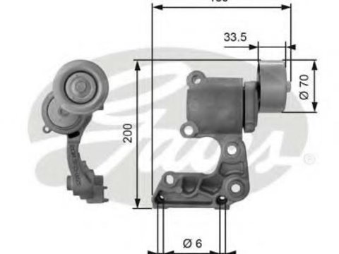 Rola intinzator,curea transmisie TOYOTA CAMRY limuzina (MCV3_, ACV3_, _XV3_), LEXUS RX (MHU3_, GSU3_, MCU3_), LEXUS IS II limuzina (GSE2_, ALE2_, USE2