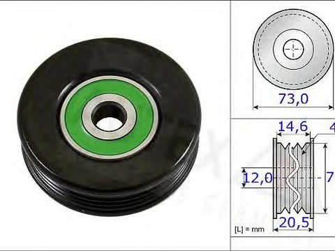 Rola intinzator,curea transmisie TOYOTA COROLLA hatchback (_E10_), TOYOTA COROLLA limuzina (_E9_), TOYOTA COROLLA hatchback (_E9_) - AUTEX 654732