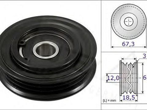 Rola intinzator,curea transmisie TOYOTA PRIUS limuzina (NHW11_), TOYOTA PRIUS hatchback (NHW20_), TOYOTA PROBOX/SUCCEED (_NLP5_, _NCP5_) - AUTEX 65482