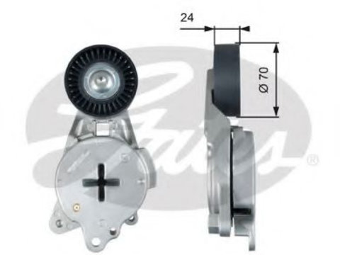 Rola intinzator curea transmisie TOYOTA YARIS/VITZ (SCP9_, NSP9_, KSP9_, NCP9_, ZSP9_) (2005 - 2016) GATES T39268