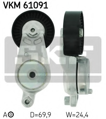 Rola intinzator curea transmisie VKM 61091 SKF pentru Toyota Camry