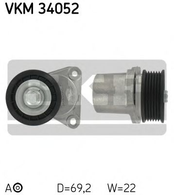 Rola intinzator curea transmisie VOLVO V70 III (BW