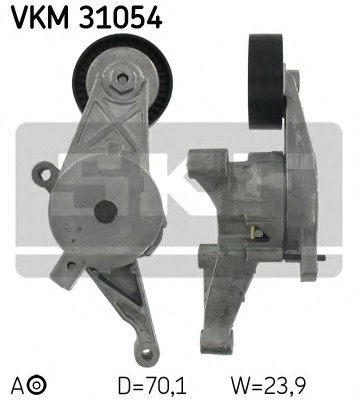 Rola intinzator curea transmisie # Vw Eos 2006 2007 2008 # VKM 31054 # SKF