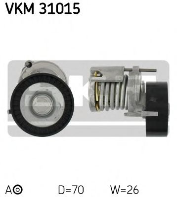 Rola intinzator,curea transmisie VW FOX (5Z1, 5Z3) (2003 - 2016) SKF VKM 31015 piesa NOUA