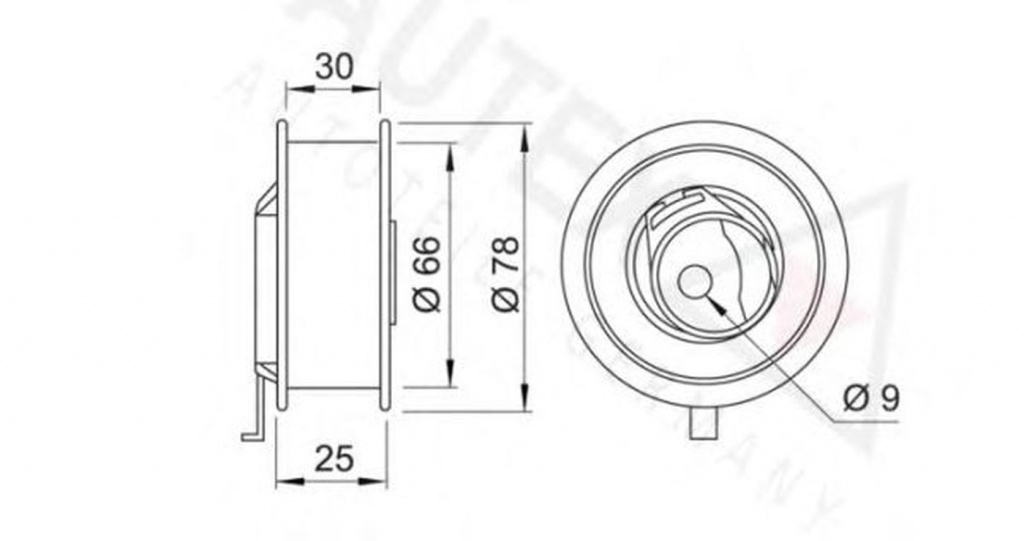 Rola Intinzator curea VW GOLF III Cabriolet 1E7 AUTEX 641101