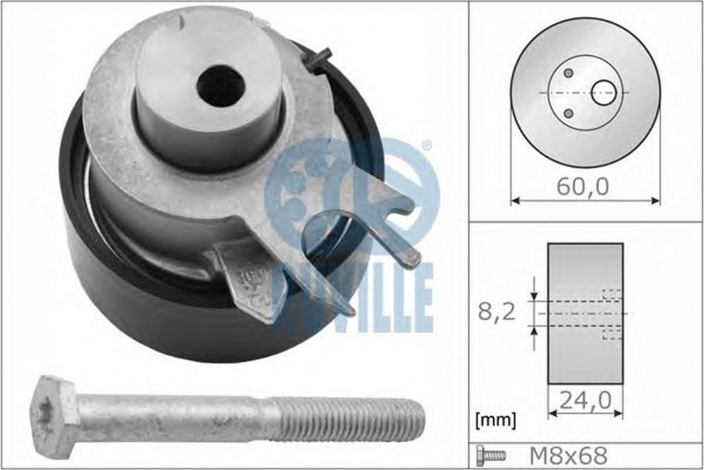 Rola Intinzator curea VW NEW BEETLE 9C1 1C1 RUVILLE 55456