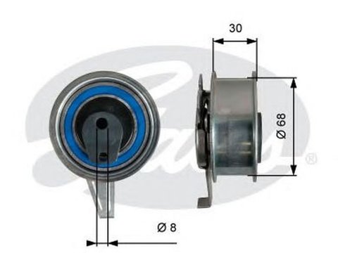 Rola Intinzator curea VW SHARAN 7N1 7N2 GATES T43245