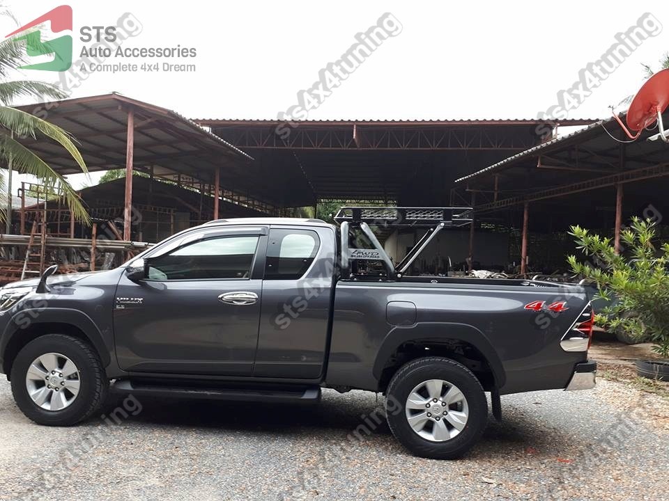 ROLLBAR CU PORTBAGAJ TOYOTA HILUX REVO 2016-2018 BK[V4][OFF-ROAD STYLE]
