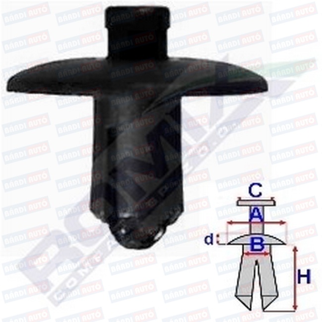 ROMIX Elemente de fixare AUDI A2 / AUDI A8