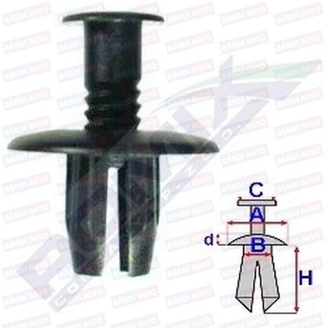 ROMIX Elemente de fixare FORD ESCORT / FORD FIESTA