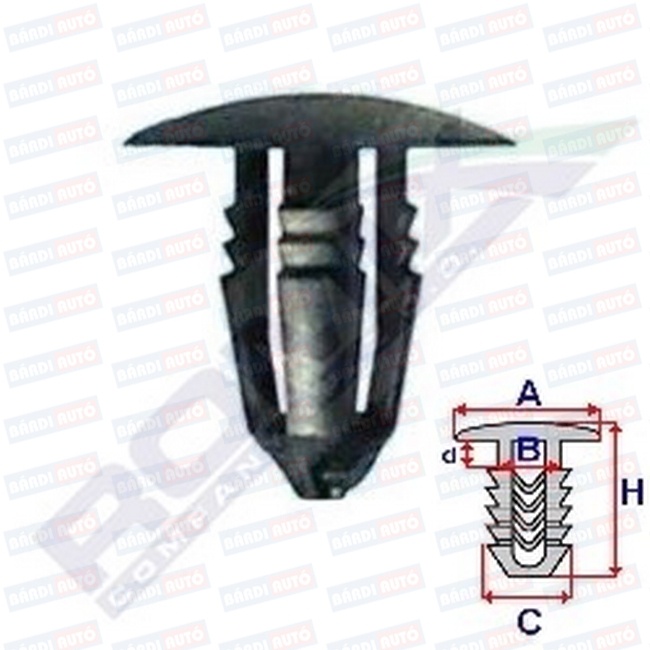 ROMIX Elemente de fixare FORD FIESTA / FORD TRANSIT