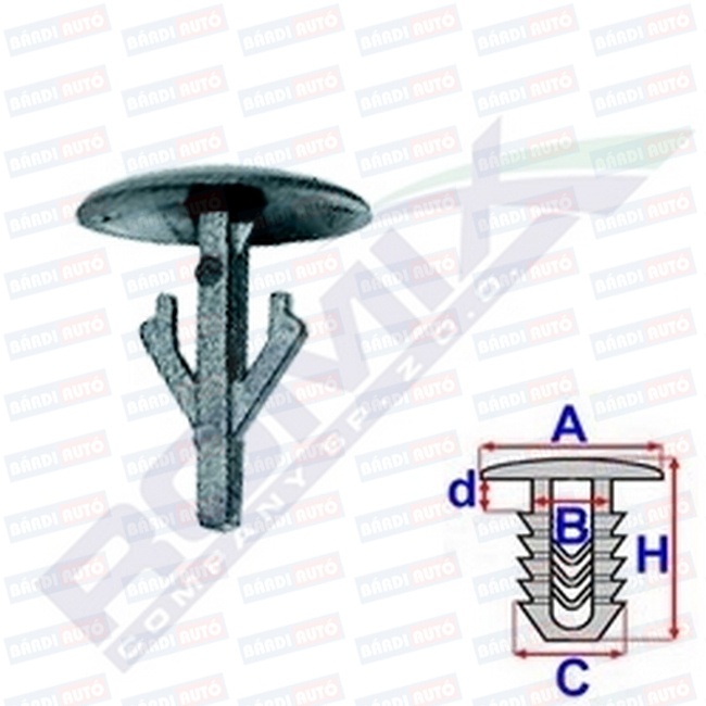 ROMIX Elemente de fixare HONDA ACCORD / MAZDA XEDOS