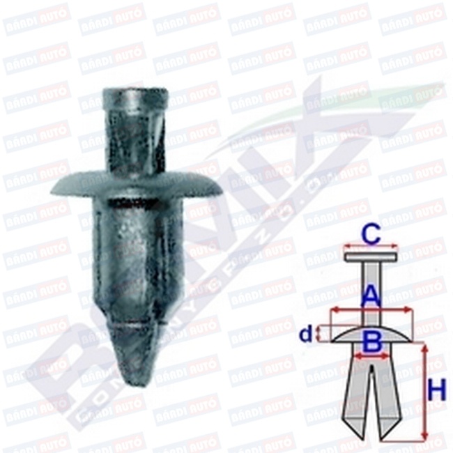 ROMIX Elemente de fixare MITSUBISHI ASX / NISSAN MICRA