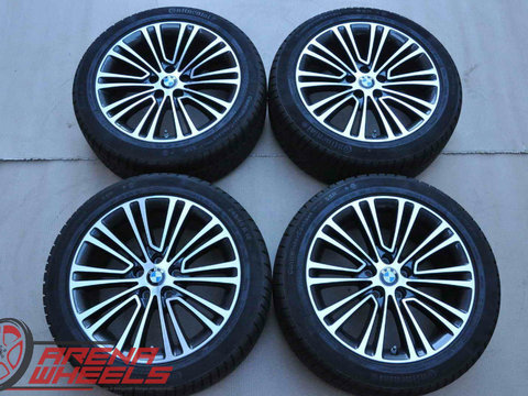 Roti Iarna 18 inch Originale BMW Seria 5 G30 G31 Bicolor Continental 245/45 R18 Runflat