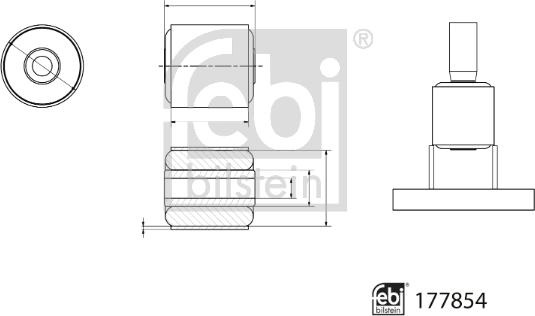 Rulment, corp rulment roata Febi Bilstein 177854