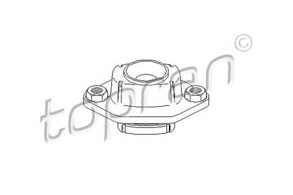 Rulment flansa amortizor BMW 1 E81 TOPRAN 501760