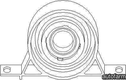 Rulment intermediar cardan BMW 3 E46 TOPRAN 500 042