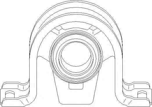 Rulment intermediar cardan VW LT 28-46 II caroserie (2DA 2DD 2DH) TOPRAN 111 462