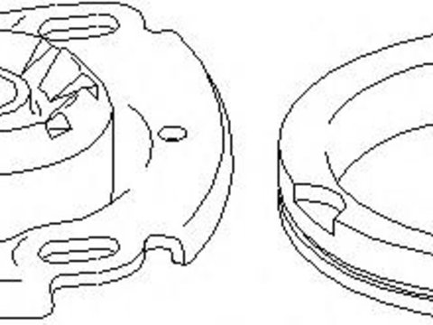 Rulment sarcina suport arc AUDI 500 (43, C2), AUDI 500 (44, 44Q, C3), AUDI 100 Avant (43, C2) - TOPRAN 108 560