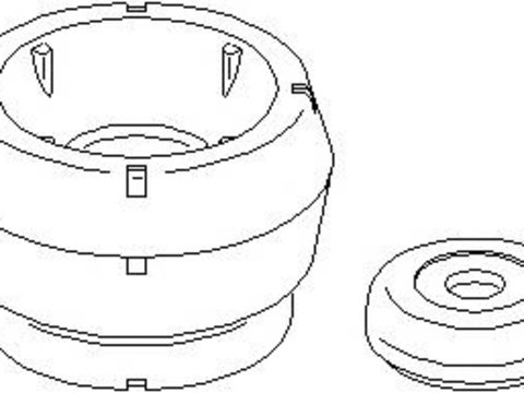Rulment sarcina suport arc AUDI A3 (8L1), SKODA OCTAVIA (1U2), VW GOLF Mk IV (1J1) - TOPRAN 108 561
