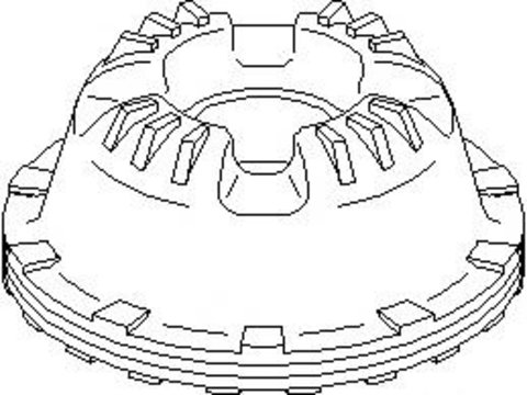 Rulment sarcina suport arc AUDI A4 (8E2, B6), AUDI A4 Avant (8E5, B6), AUDI A4 limuzina (8EC, B7) - TOPRAN 110 447