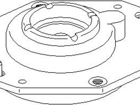 Rulment sarcina suport arc Citroen BERLINGO I caroserie (M_), Citroen BERLINGO (MF), PEUGEOT RANCH caroserie (5) - TOPRAN 721 810