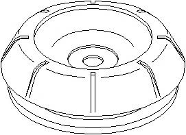 Rulment sarcina suport arc OPEL VECTRA B hatchback (38_), OPEL VECTRA B (36_), OPEL VECTRA B combi (31_) - TOPRAN 200 448