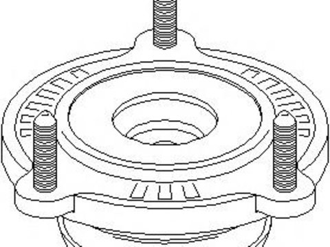 Rulment sarcina suport arc PEUGEOT 407 limuzina (6D_), PEUGEOT 407 SW (6E_) - TOPRAN 722 654