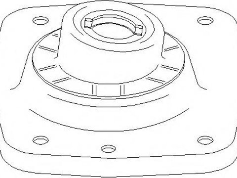 Rulment sarcina suport arc PEUGEOT 806 (221), Citroen SYNERGIE (22, U6), Citroen DISPATCH (U6U) - TOPRAN 722 359