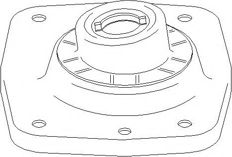 Rulment sarcina suport arc PEUGEOT 806 (221), Citroen SYNERGIE (22, U6), Citroen DISPATCH (U6U) - TOPRAN 722 360