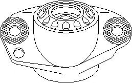 Rulment sarcina suport arc SKODA OCTAVIA (1U2), VW GOLF Mk IV (1J1), VW GOLF Mk IV Estate (1J5) - TOPRAN 109 878