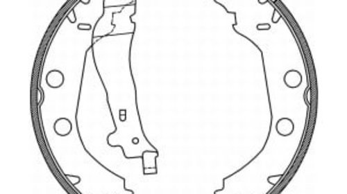 Sabot frana NISSAN KUBISTAR PRIMERA RENAULT KANGOO KANGOO EXPRESS KANGOO II 1.2-2.0 d 06.96-