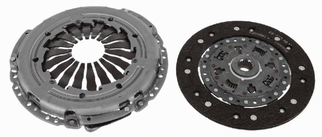 SACHS Set ambreiaj 3000950778 model JEEP COMPASS (MP, M6, MV, M7) 552 63 624; EAQ 1368cc 140cp 103kW 2017 2018 2019 2020 2021 2022