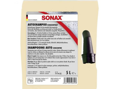 Sampon auto concentrat Gloss Shampoo 5L SONAX