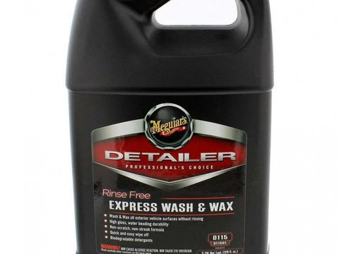 Sampon Auto Meguiar's Rinse Free Express Wash and Wax D115 3.78L D11501MG