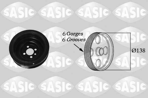 SASIC Fulie curea, arbore cotit 2156018 pentru VW TRANSPORTER T6 caroserie (SGA, SGH, SHA, SHH) 2015 2016 2017 2018 2019