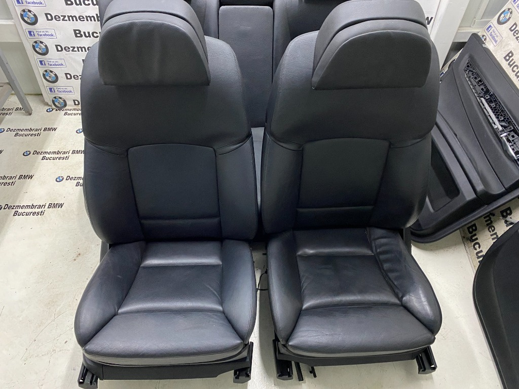 Scaune interior Confort piele neagra Rec