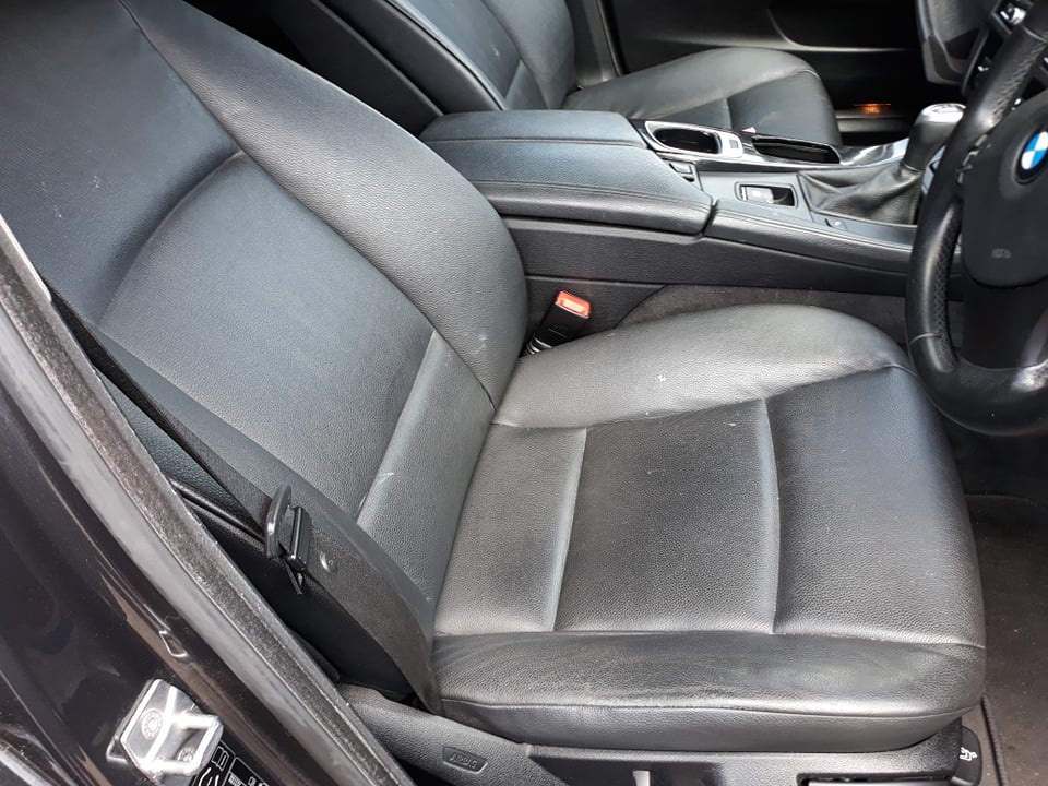 Scaune-interior piele neagra Bmw 520 d F10 an 2012