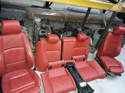 Scaune Interior piele rosu Bmw seria 3 coupe E92
